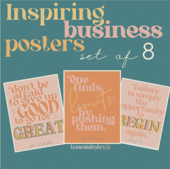 Preview of Inspiring Business Posters - FREE