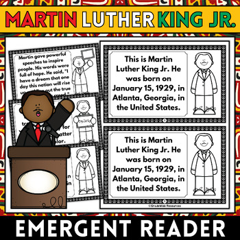 Preview of Inspiring Dreams: Martin Luther King Jr. Mini Book for Emergent Readers MLK Day