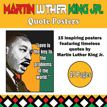 Preview of Inspiring Martin Luther King Jr. Quote Posters Bundle