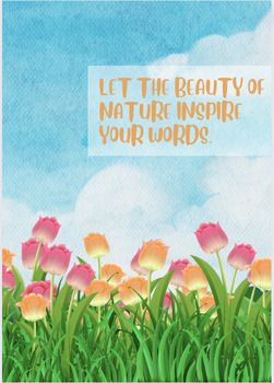 Preview of Inspiring Nature-Themed English/Reading Poster for Kids