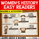 Women's History Month Kindergarten Readers Activities, Int
