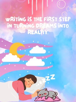 Preview of Inspiring Writing Journey Poster for Children