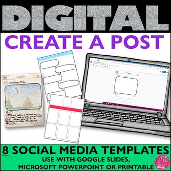Preview of Social Media Templates Editable Google Project Facebook Instagram Profile