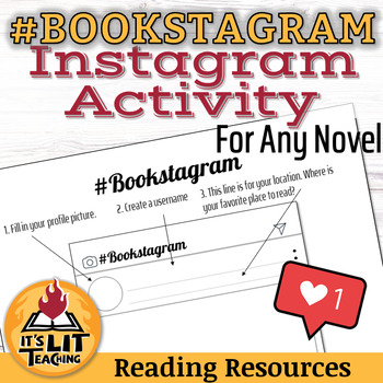 Preview of Instagram-inspired Activity for Any Novel