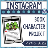 Instagram Book Character Activity Print and Digital