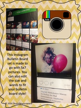 Editable Instagram Bulletin Board Template by Kayla Collins ...