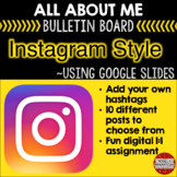 Instagram All About Me Bulletin Board using Google