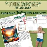 "The Giver" Instagram Character Trait Activity: No-Prep, C
