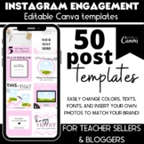 Instagram Engagement Templates for Teacher Sellers - Edita