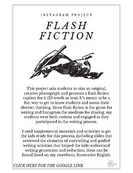 Preview of Instagram Project: Flash Fiction