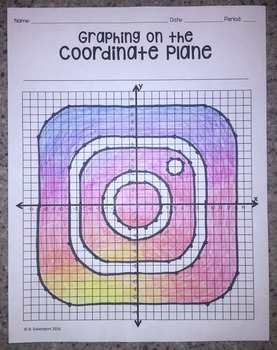 Preview of Instagram (Graphing on the Coordinate Plane/ Mystery Picture)
