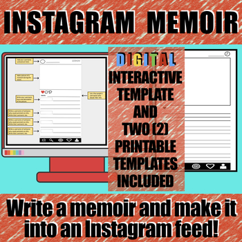 Preview of Instagram Memoir Activity