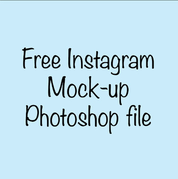 Preview of Instagram Mock-up Photoshop file