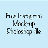 Instagram Mock-up Photoshop file