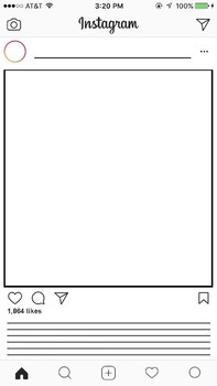 Preview of Instagram Post Worksheet