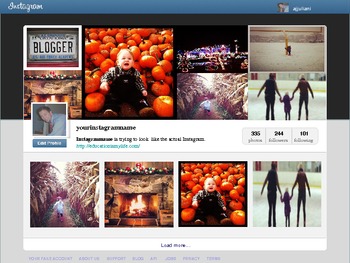 Preview of Instagram PowerPoint Template