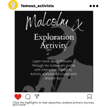 Preview of Instagram Profile Malcolm X