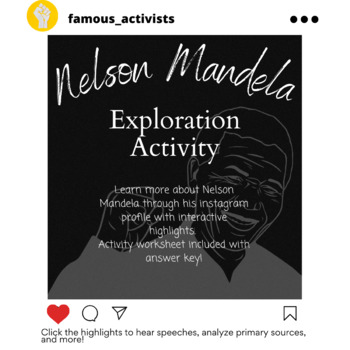 Preview of Instagram Profile Nelson Mandela