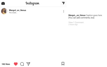 Instagram Template Editable Google Slide by KittensandClassroom