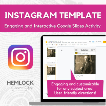 Preview of Instagram Template - Engaging and Interactivity Activity in Google Slides