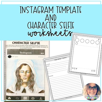 Preview of Instagram Template and Character Selfie