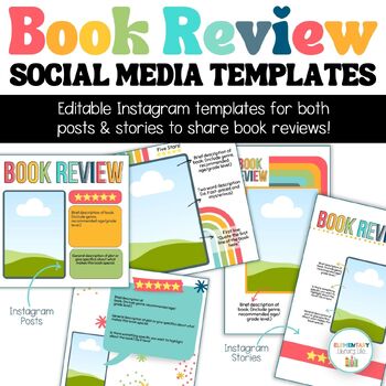 Preview of Instagram Templates for Book Reviews