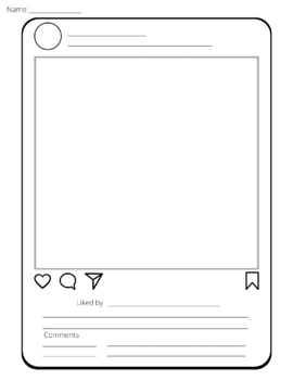 Instagram Templates for: End of Year, Character Studies, Biography ...