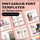 Instagram Templates for Teacherpreneurs | Blossom Pink Pai