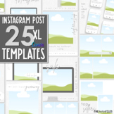 Instagram XL Post Templates for TPT Sellers for Canva Enga