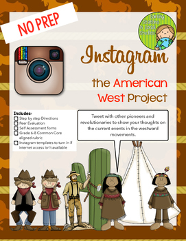 Preview of Instagram the American West Project (Middle grades version)
