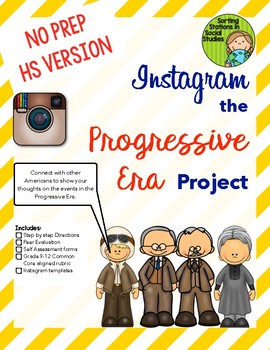 Preview of Instagram the Progressive Era Project (High school version)