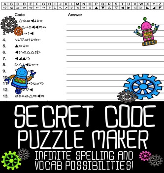 Preview of Automatic Secret Code Puzzle Maker