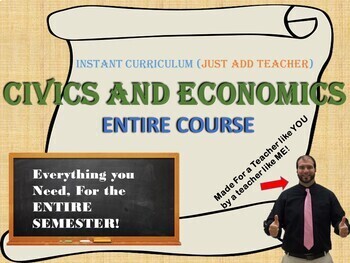 Preview of Instant Curriculum (Just Add Teacher): Civics and Economics