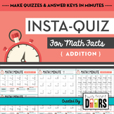 Instant Quizzes (Addition Fact Sheets)