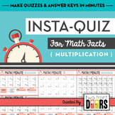 Instant Quizzes (Multiplication Fact Sheets)