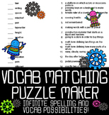 Automatic Vocabulary Matching Puzzle Maker