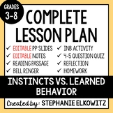 Instincts vs. Learned Behaviors Lesson | Printable & Digital
