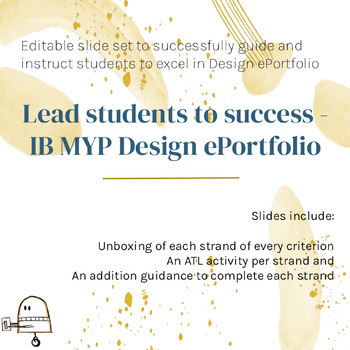 Preview of Instruction slides for IB MYP Design ePortfolio unit