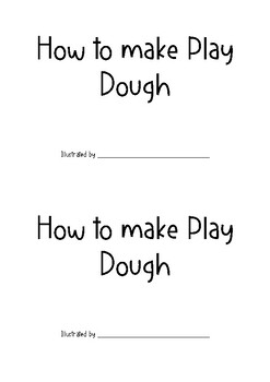 Preview of Instructional Booklet - How To Make Play Dough