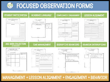 Instructional Coach Binder MegaPack of Printable, Fillable/Editable Forms & More