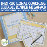 Instructional Coaching Binder Megapack - Editable Forms, D
