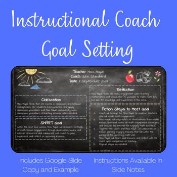 Preview of Instructional Coach Goal Setting