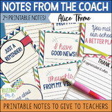 Instructional Coach Notes: Printable Notes to Give to Teac