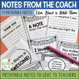 Instructional Coach Notes: Printable Notes to Give to Teac