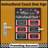 Instructional Coach Office Decor Printable Door Sign Where
