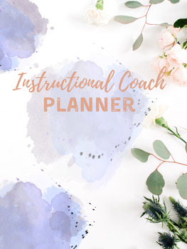 Preview of Instructional Coach Planner-Printable and Digital