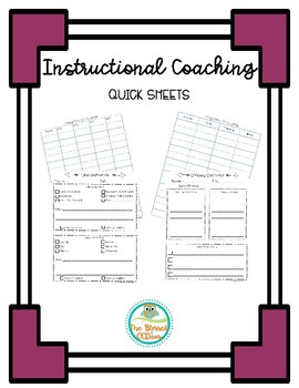 Preview of Instructional Coach Quick Check Notes