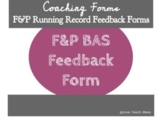 Instructional Coach Running Record Feedback Form 