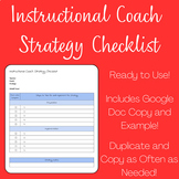 Instructional Coach Strategy Checklist