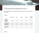 Instructional Coaches Professional Development Survey for 